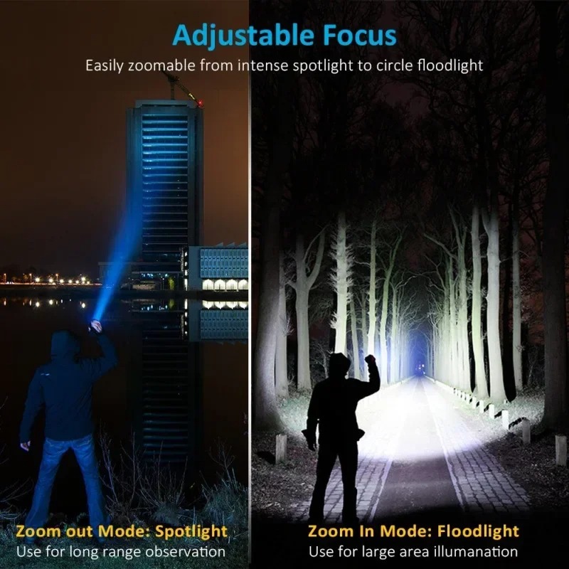 Rechargeable T6 Handheld Flash - Outdoor Lighting Black review and price