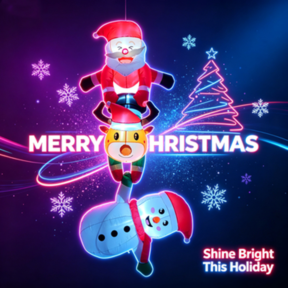8FT Christmas Inflatable Snowm - Outdoor Lighting Effects review and price
