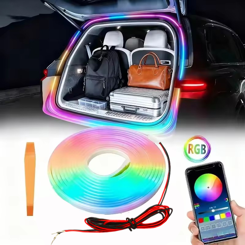 RGB Car Trunk LED Strip Light  - Outdoor Lighting Effects review and price