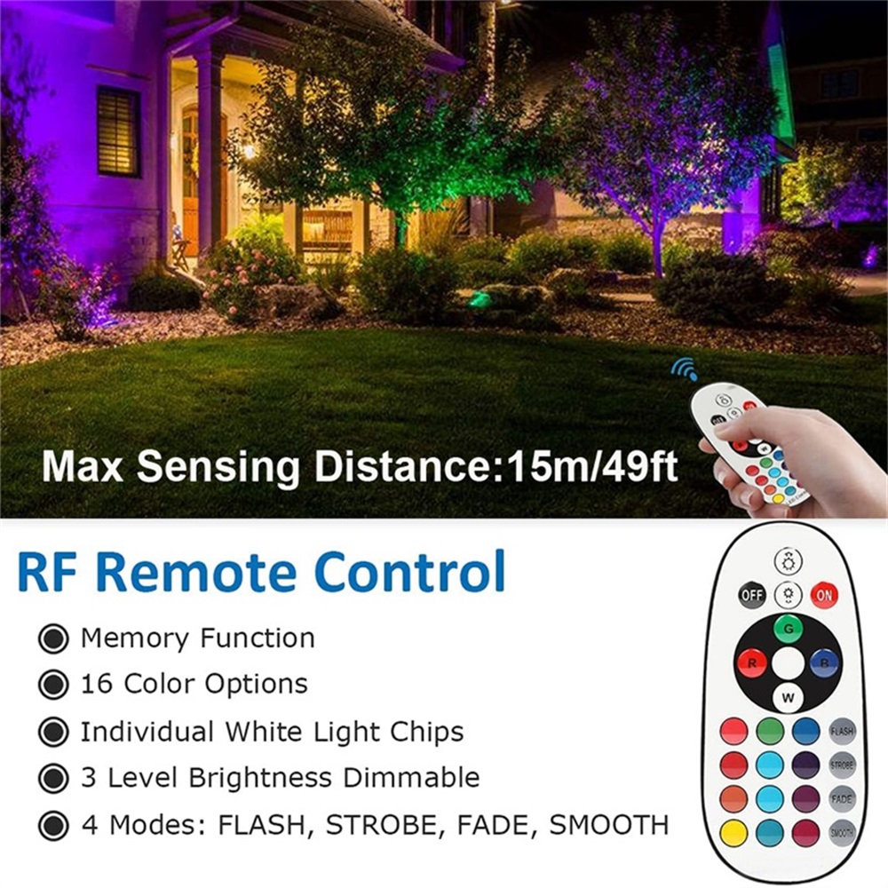 RGBW Landscape Lighting 10W wi - Outdoor Lighting Waterproof review and price