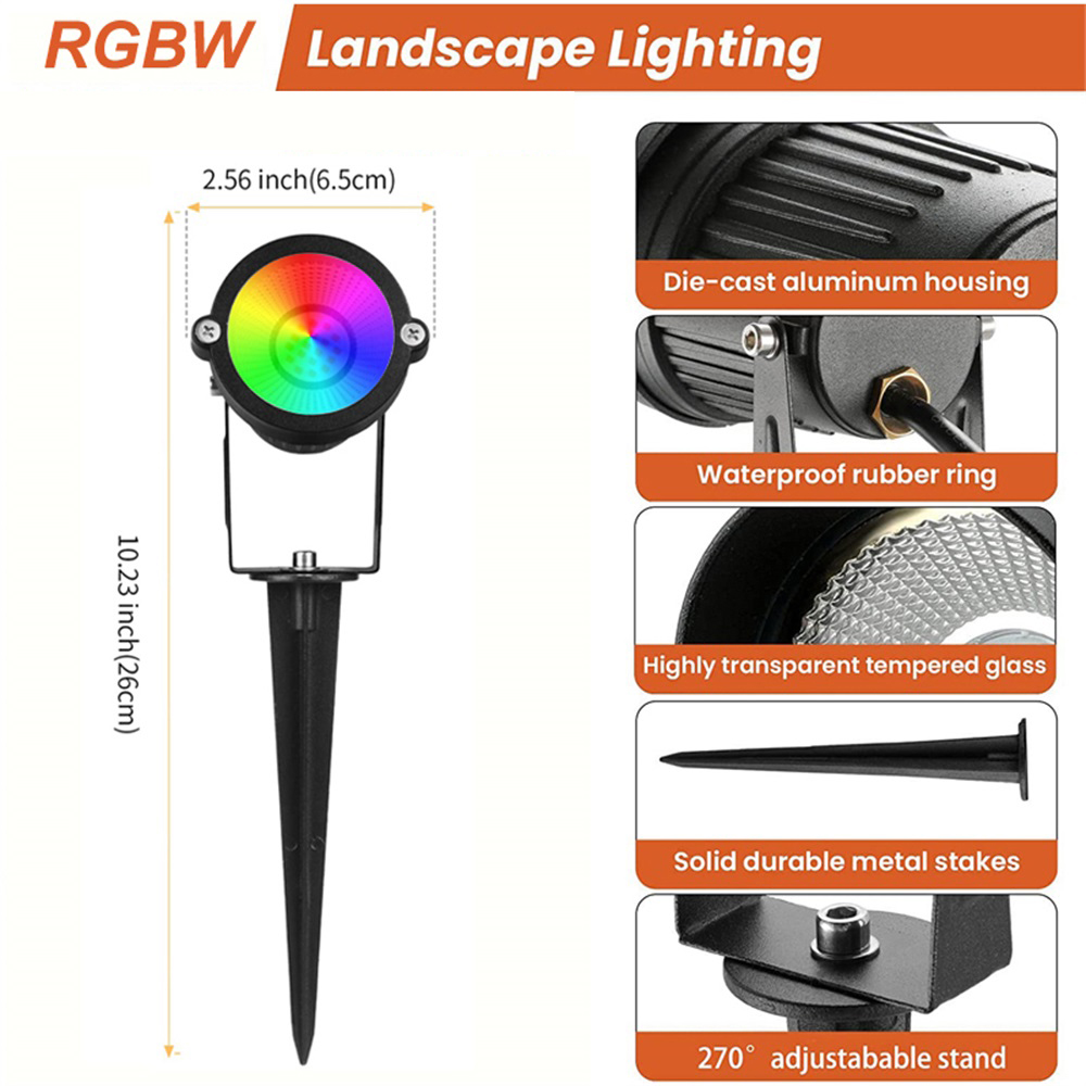 RGBW Landscape Lighting 10W wi - Outdoor Lighting Waterproof review and price
