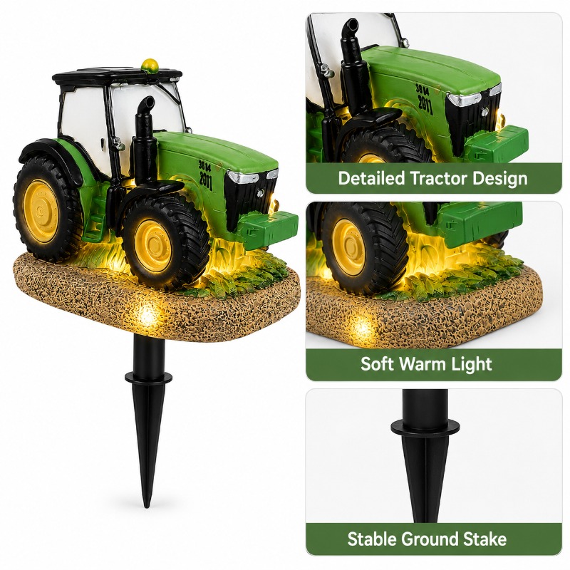 Solar Tractor Garden Stake Lig - Outdoor Lighting Effects review and price