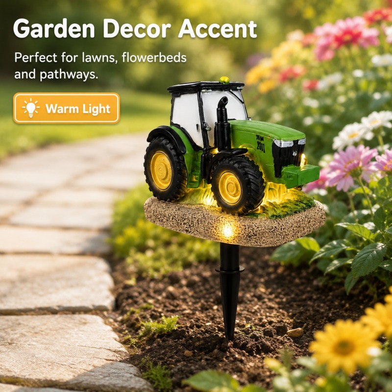 Solar Tractor Garden Stake Lig - Outdoor Lighting Effects review and price