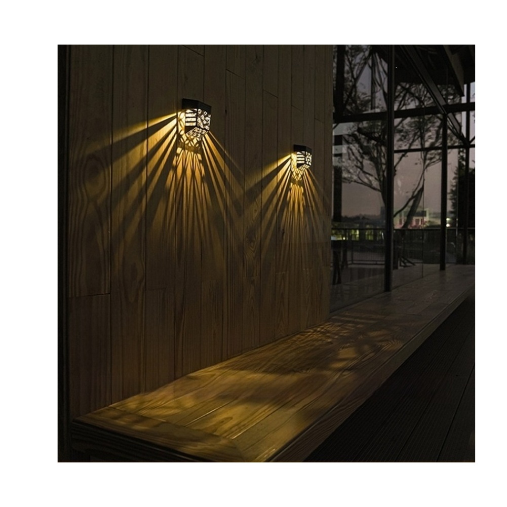 Solar Powered LED Garden Fence - Outdoor Lighting Black review and price