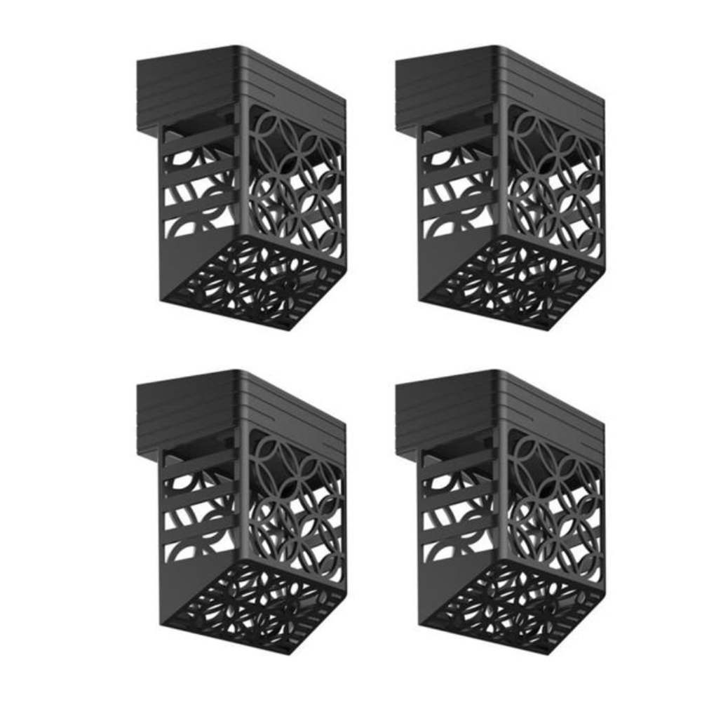 Solar Powered LED Garden Fence - Outdoor Lighting Black review and price